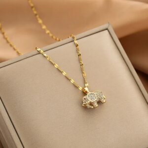 Graceful Elephant Pendant Necklace – Style with Meaning