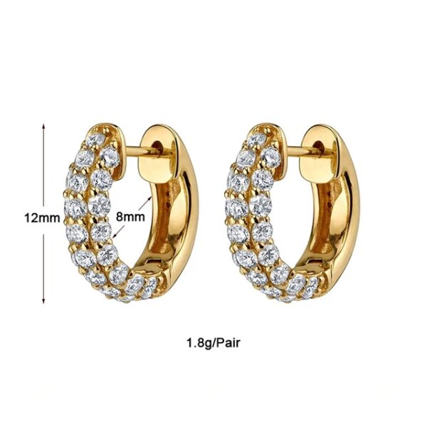 Classic 18K Gold-Plated Circle Earrings - Image 2