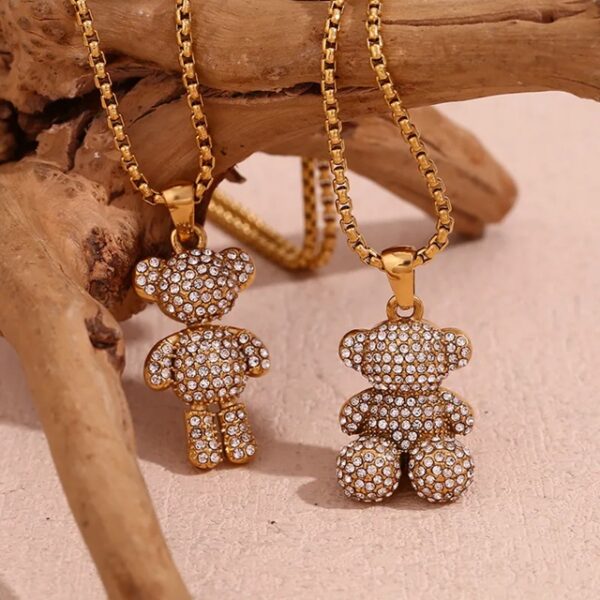 Golden Bear Duo Necklace Set - Image 2