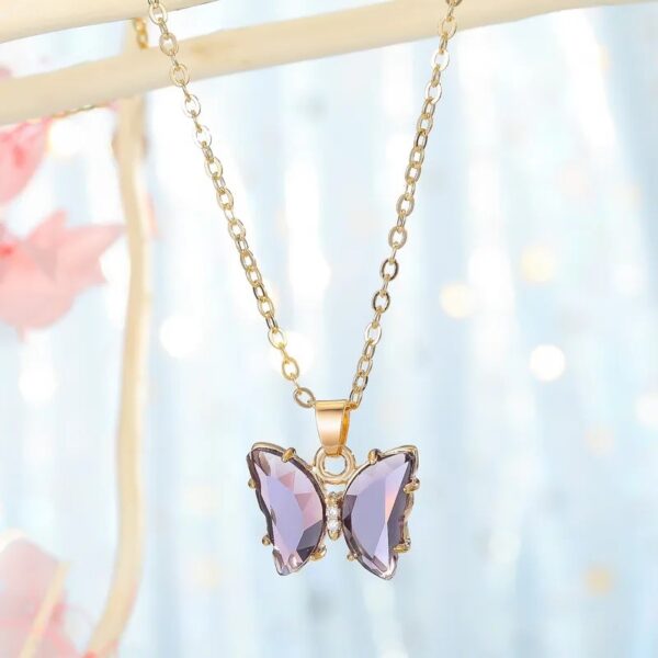 Whimsical Butterfly Necklace Set – 5 Colorful Pieces for Every Day - Image 3