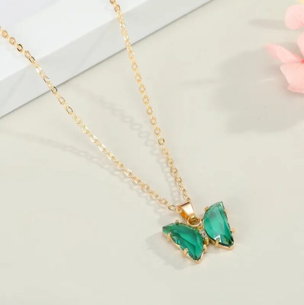 Whimsical Butterfly Necklace Set – 5 Colorful Pieces for Every Day - Image 2