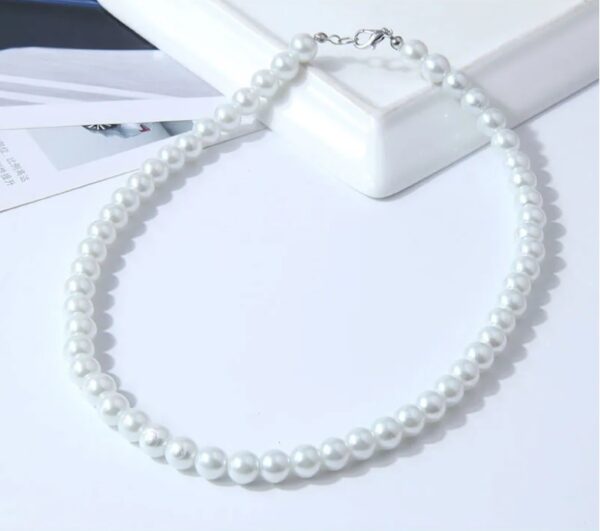 Power Pearl Drop Necklace - Image 2